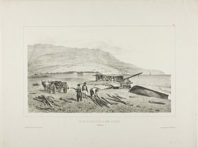 View of the Village and Bay of Yalta, Crimea, August 15, 1837 by Denis Auguste Marie Raffet
