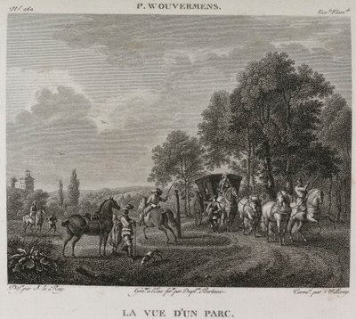 View of a Park by Denis Sebastien Leroy