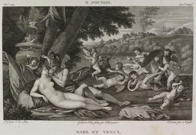 Mars and Venus, after Nicolas Poussin - 1802-1815 by Denis Sebastien Leroy