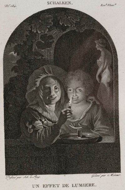 An Effect of Light, after Schalken - 1802-1815 by Denis Sebastien Leroy