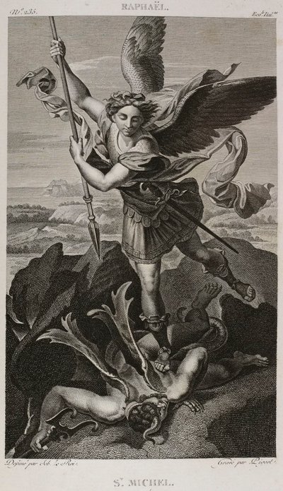 Saint Michael, after Raphael - 1802-1815 by Denis Sebastien Leroy