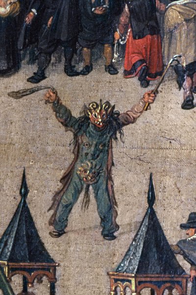 The Triumph of Archduchess Isabella in the Ommeganck in Brussels: Detail of a Figure in a Devil Costume by Denys van Alsloot