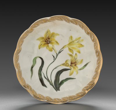 Bowl from Dessert Service: Smaller Yellow Lily by Derby