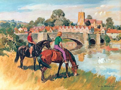 English Country Scene by Derek Charles Eyles