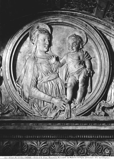 Madonna and Child of the Monument to Carlo Marsuppini by Desiderio da Settignano