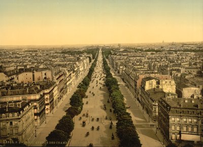 Avenue des Champs-Élysées, Paris, c.1890-1900 by Detroit Publishing Co.