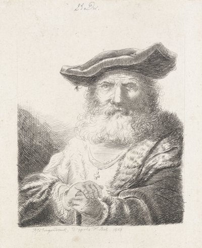 Old Man with Beret by Diederik Jan Singendonck