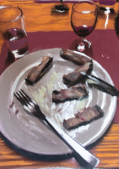 Meat on the Plate, 2017 by Diego Beyro