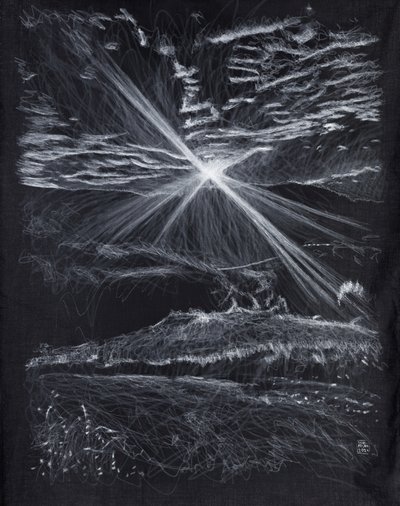 Backlight Mountains Path, 2024 by Diego Beyro