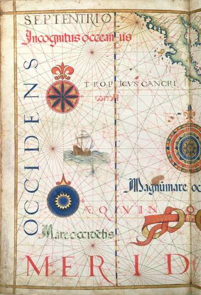 Central America and the Pacific, Detail from a World Atlas, 1565 by Diego Homem
