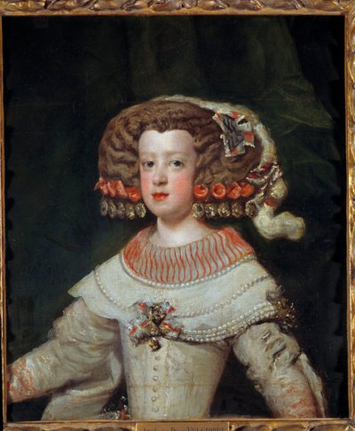 Portrait of the Infanta Marie Therese (1638-1683), future Queen of France. Painting by Diego Velasquez (1599-1660) by Diego Velázquez