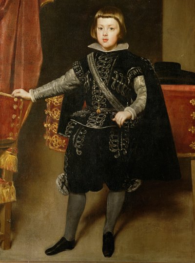 The Infante Baltasar Carlos, only son of King Philip IV of Spain and his wife Isabella by Diego Rodriguez de Silva y Velazquez