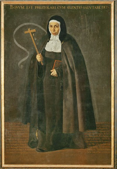 The Venerable Mother Jeronima de la Fuente, Nun in the Monastery Santa Isabel de los Reyes by Diego Rodriguez de Silva y Velazquez