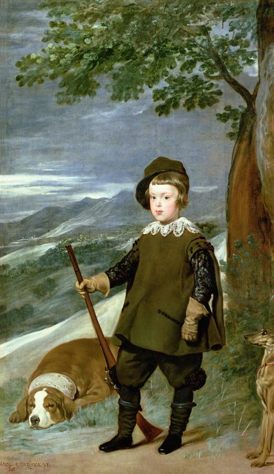Prince Balthasar Carlos Dressed as a Hunter by Diego Velázquez