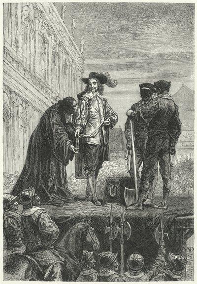 Execution of King Charles I by Diogene Ulysse Napoleon Maillart