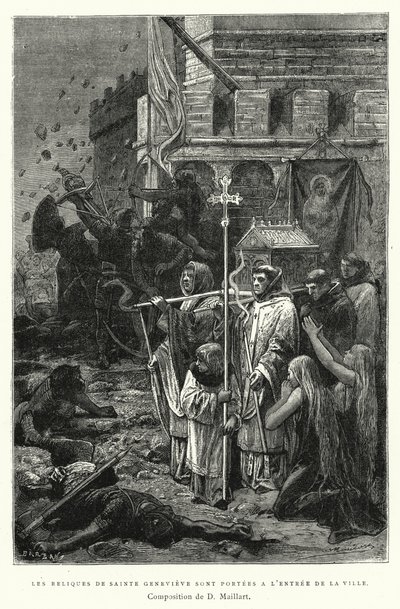 The Relics of Saint Genevieve are Carried to the Entrance of the City by Diogene Ulysse Napoleon Maillart