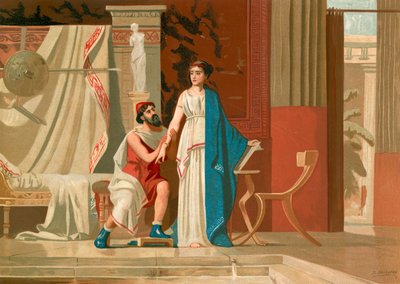 Aspasia and Pericles by Dionisio Baixeras Verdaguer