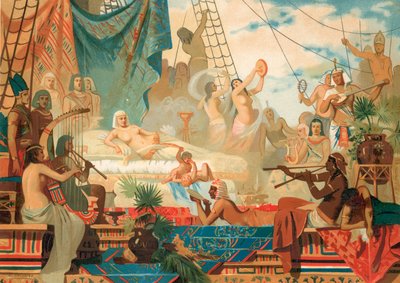 Cleopatra waiting for a visit from Mark Antony by Dionisio Baixeras Verdaguer