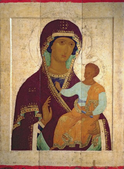 Madonna and Child Hodigitria, Russian icon by Dionysius