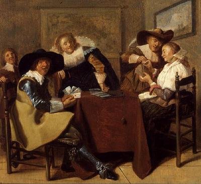 An Elegant Card Party by Dirck (attr. to) Hals