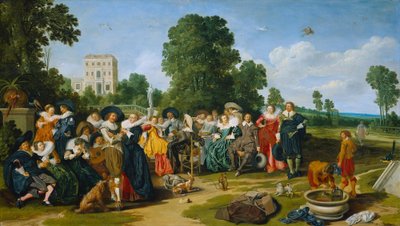 The Fête champêtre by Dirck Hals
