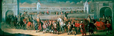 Charles II Processing from the Tower of London to Westminster by Dirck Stoop