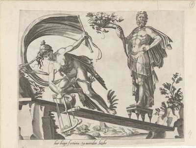 No Shield Protects against Misfortune; The Greater your Fortune, the Bigger your Sorrows by Dirck Volckertsz. Coornhert (attributed to)