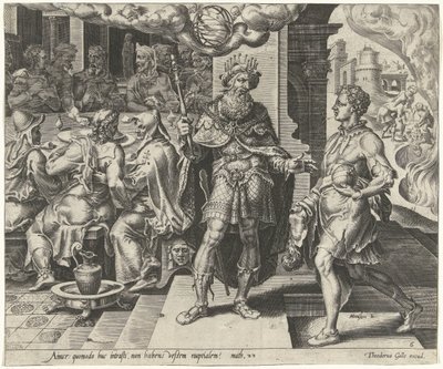 Punishment of the Man Without Wedding Garment (Parable of a Wedding Feast) by Dirck Volckertsz. Coornhert