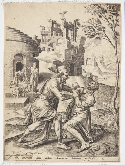 The Servant Forcing a Fellow Servant to Pay His Debt by Dirck Volckertsz. Coornhert