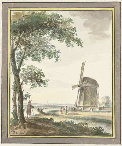 Landscape with Mill by Dirk Kuipers