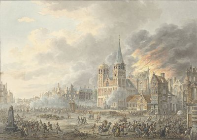 The Capture of a City by French Troops by Dirk Langendijk
