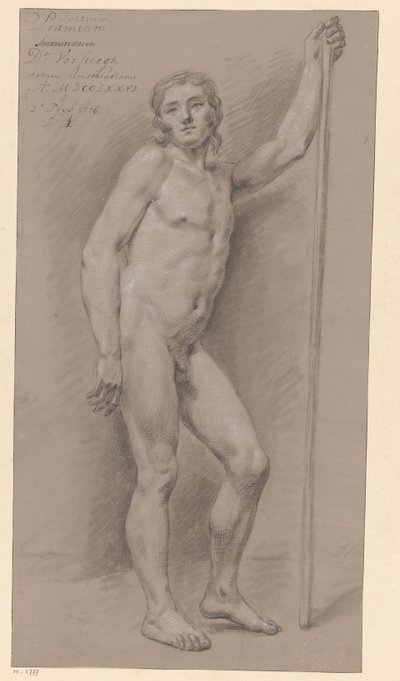 Standing Male Nude, Front View (2nd Prize 1776) by Dirk Versteegh