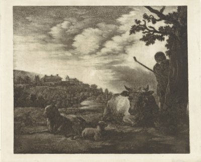 Landscape with a Shepherd by Dirk van der Toorn
