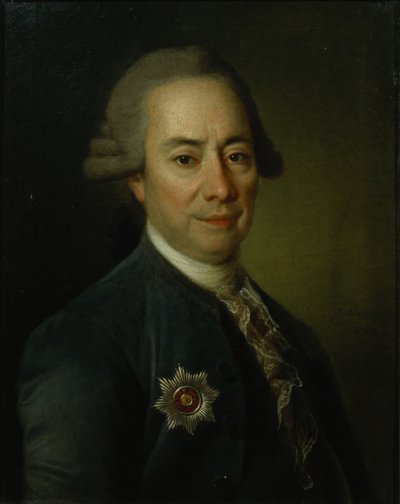 Portrait of Pyotr Vasilyevich Bakunin by Dmitri Grigorievich Levitsky