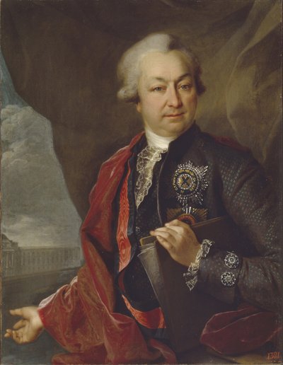 Portrait of Count Ivan Ivanovich Shuvalov by Dmitri Grigorievich Levitsky