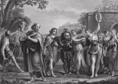 The Triumph of David by Domenichino (1581 1641) (after)