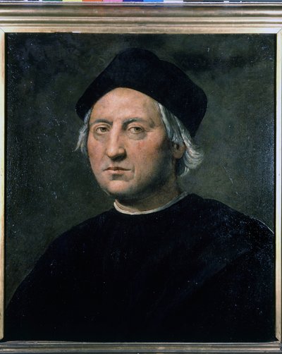 Portrait of Christopher Columbus - attributed to Ghirlandaio, Naval Museum of Genoa by Domenico (attr.to) Ghirlandaio