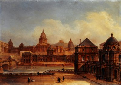 Composite View of Parisian Monuments by Domenico Ferri