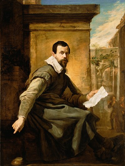 Portrait of a Man with a Sheet of Music by Domenico Fetti