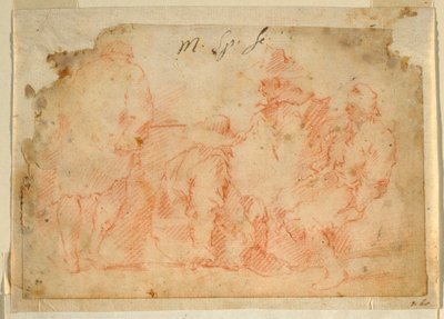 Four Figures by Domenico Gargiulo, called Micco Spadaro