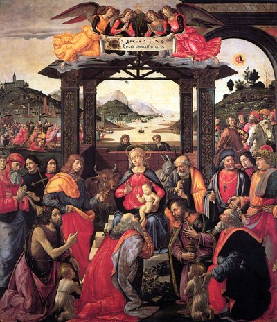 Adoration of the Magi from the Ospedali degli Innocenti by Domenico Ghirlandaio