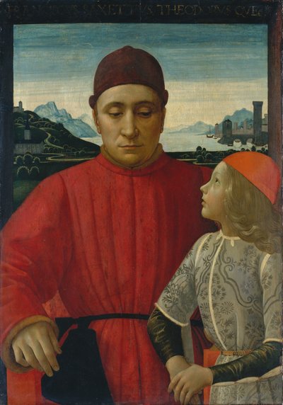 Francesco Sassetti and His Son Teodoro by Domenico Ghirlandaio