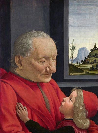 An Old Man and His Grandson by Domenico Ghirlandaio