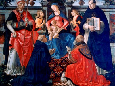 Madonna and Child Enthroned with the Saints by Domenico Ghirlandaio