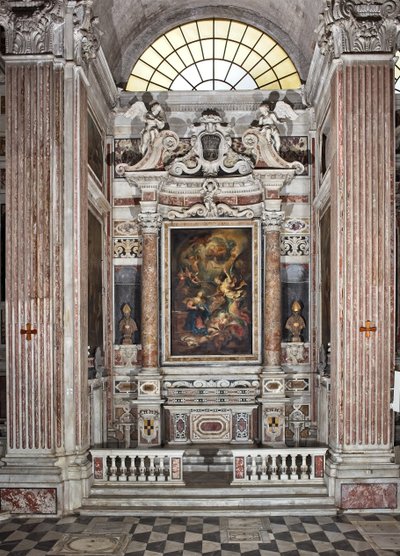 Annunciation, Altar, Sixth Chapel, c.1679 by Domenico I Piola