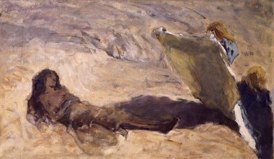 The Body of Mary of Egypt Found by Angels by Domenico Morelli