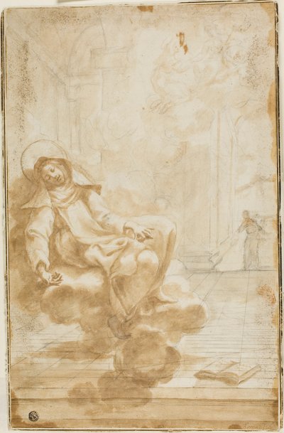 Ecstasy of a Female Saint by Domenico Piola