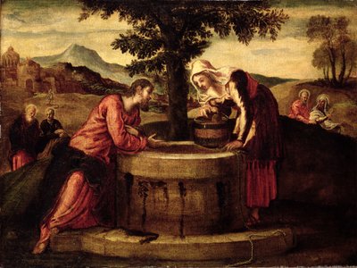 Christ and the Woman of Samaria by Domenico Robusti Tintoretto