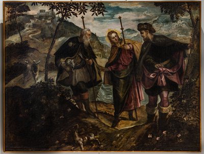 Encounter on the road to Emmaus by Domenico Robusti Tintoretto