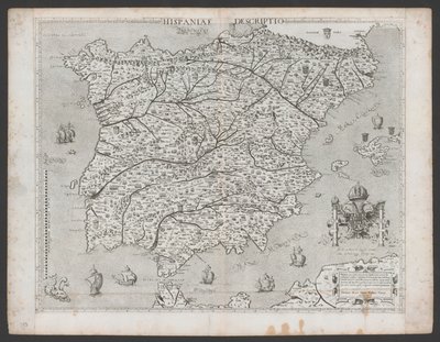 Hispaniae Descriptio (1560) by Domenico Zenoi